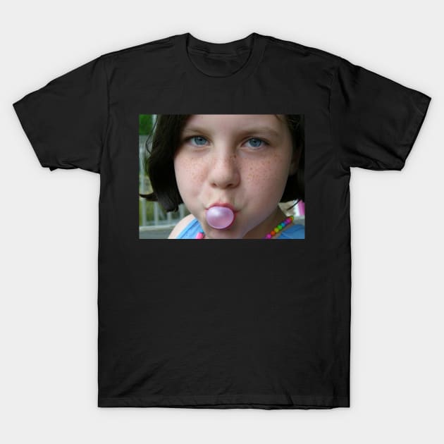 Bubblegum Blowing Bubbles Funny Gum Chewing Social Distancing Face Mask T-Shirt by gillys